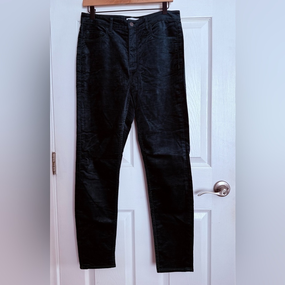 LOFT Women's Evergreen Straight Leg Velvet Pants